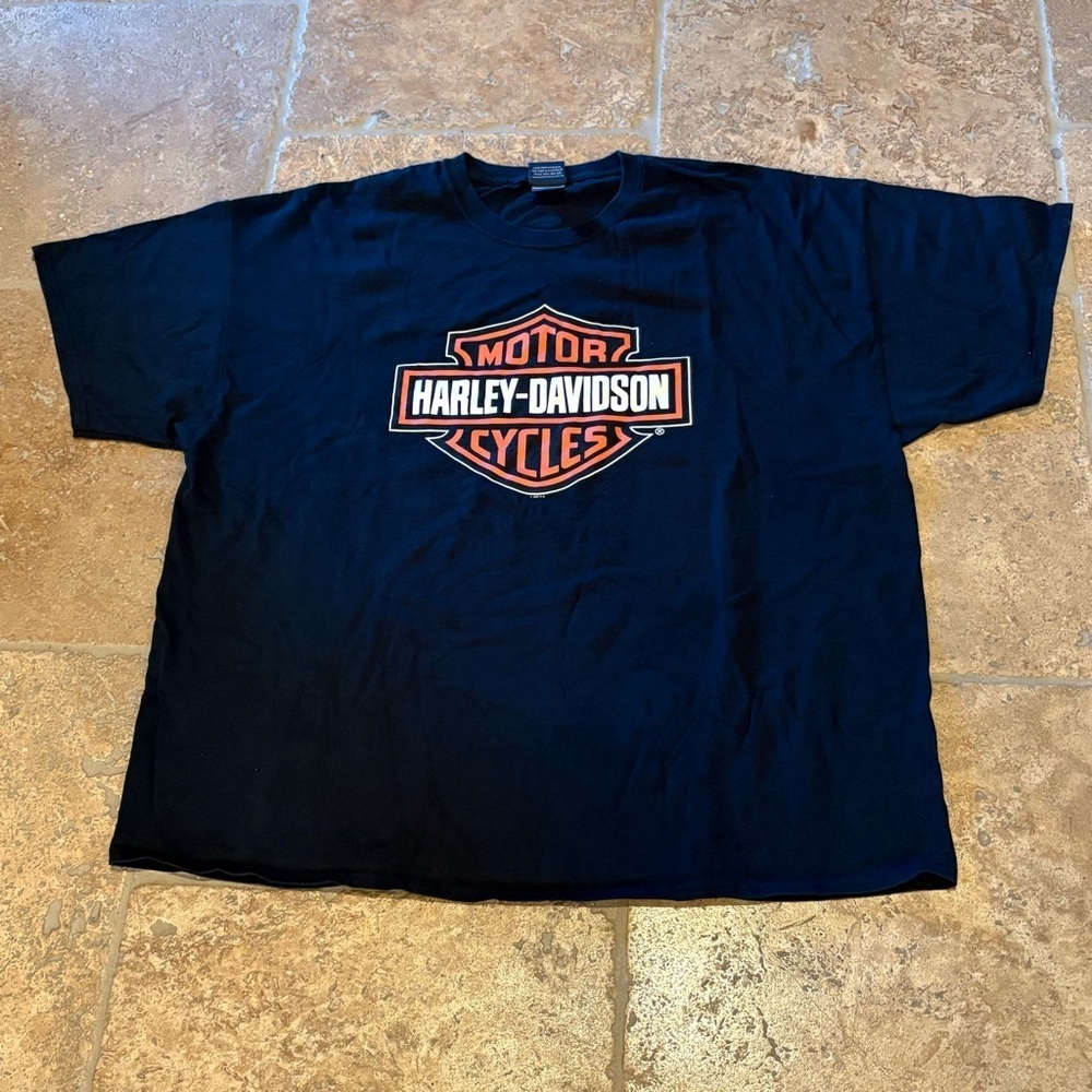 Harley-Davidson Men Black 2010 Bunbury Western Australia Graphic Tee Size 3XL
